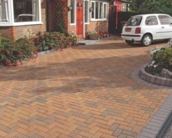 Expertly crafted block paving driveways across Devon by Stone Mark Contractors. Premium block paving driveway installed by Stone Mark Contractors in Devon, providing both aesthetic appeal and long-lasting durability.